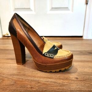 Mia High Heel Platform Loafers 7